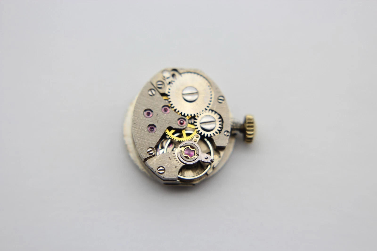 Bergana Uhrwek AS 1677 Watch Movement 17 Jewels Balance Ok for Part Repair rund