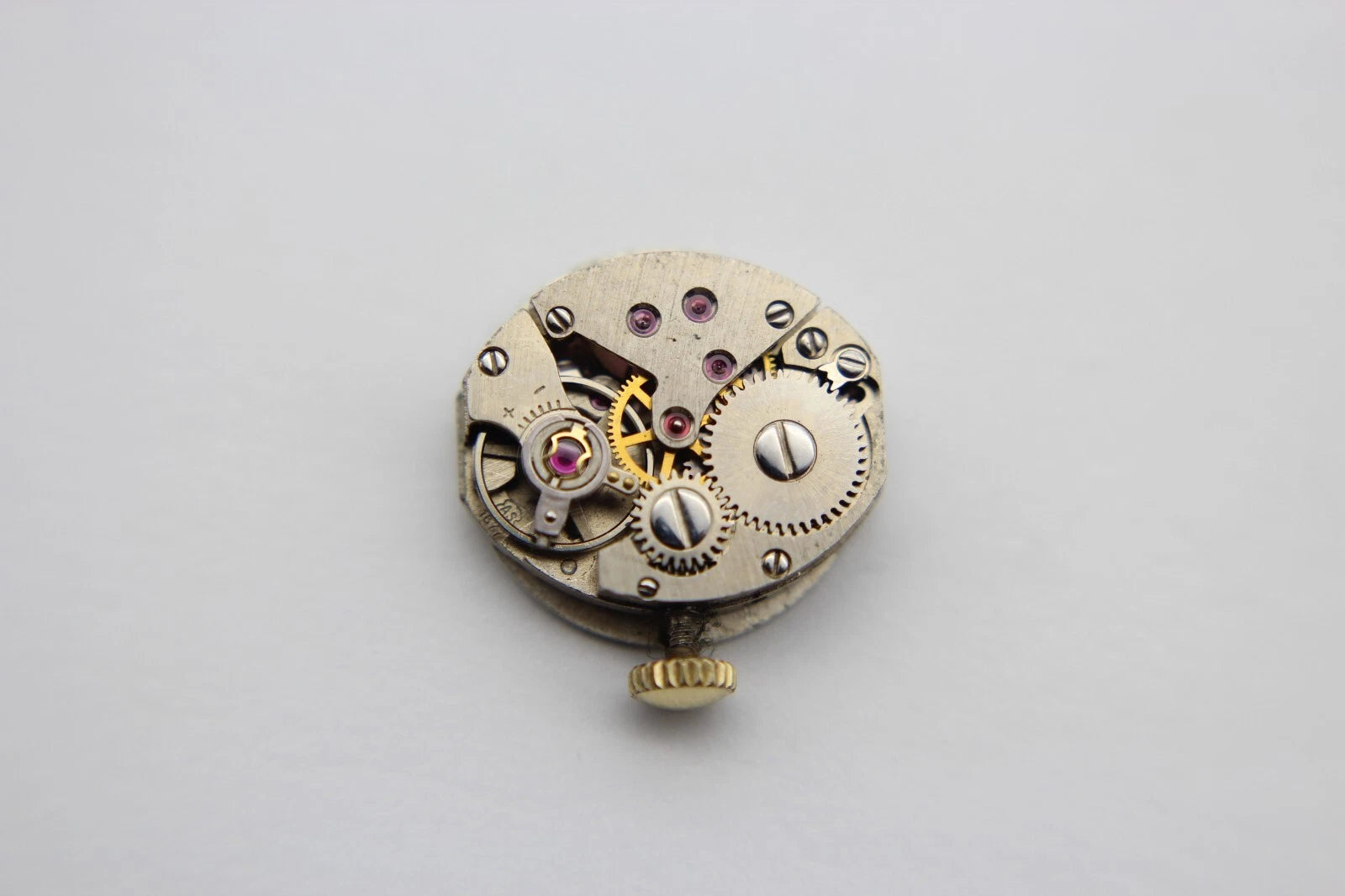 Bergana Uhrwek AS 1677 Watch Movement 17 Jewels Balance Ok for Part Repair rund